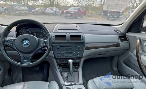 2007 BMW X3 3.0Si z USA, uszkodzony, nr VIN WBXPC93497WF00096